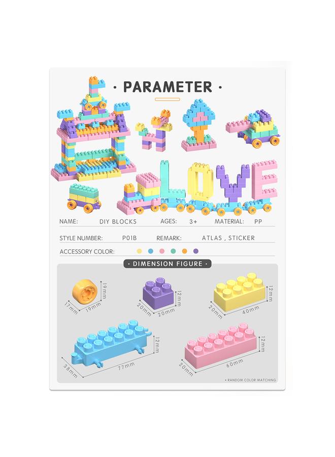 الأزرق جي دبليو <هدية الألغاز> Makalon DIY مكعبات الصواريخ التي تجمع ألعاب الألغاز للفتيات - Image 4