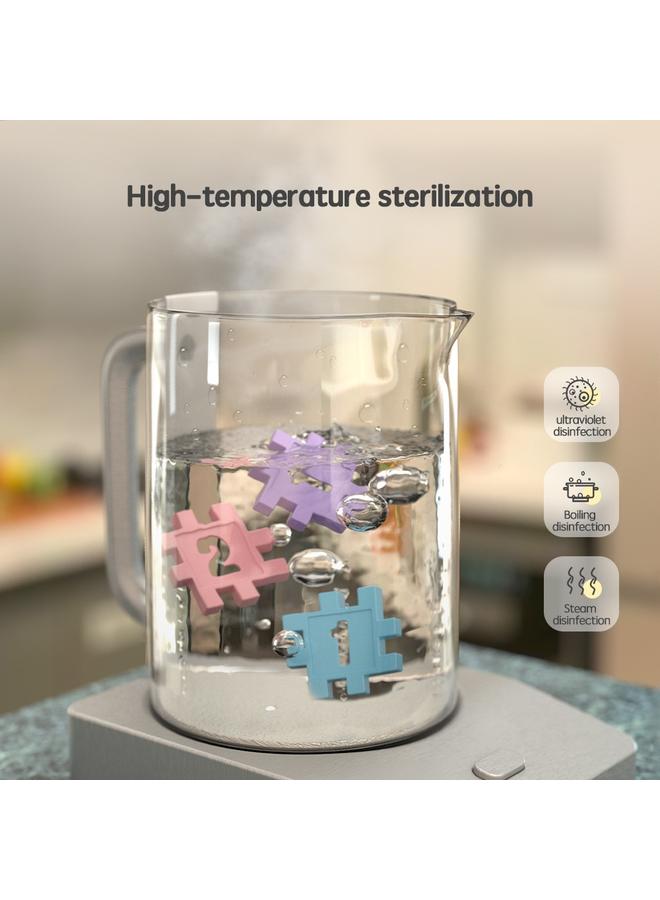 الأزرق جي دبليو <هدية الألغاز> Makalon DIY مكعبات الصواريخ التي تجمع ألعاب الألغاز للفتيات - Image 5