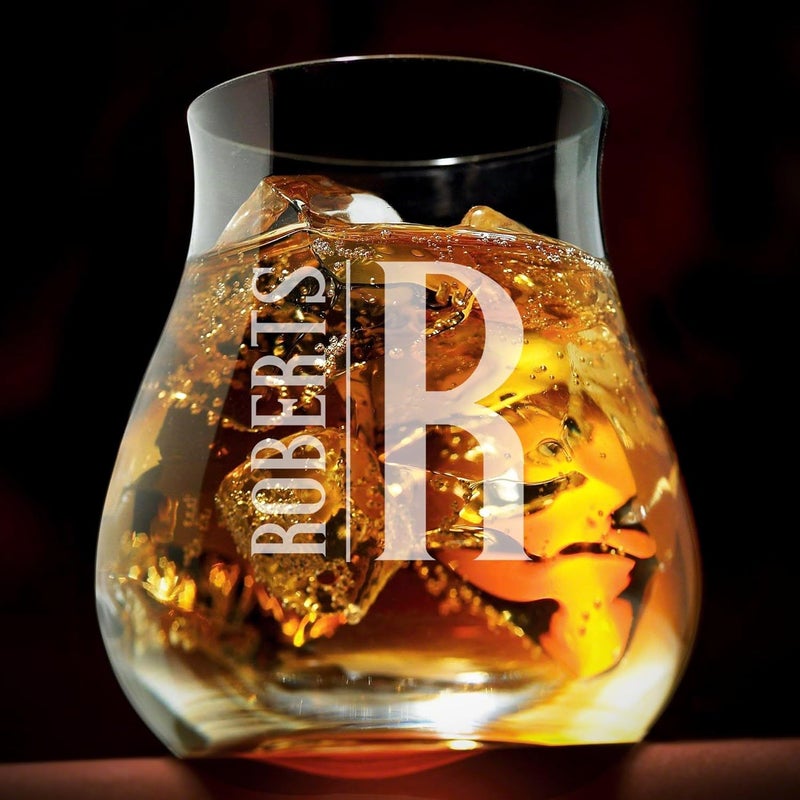 Engraved Canadian Glencairn Whisky Glass Set of 4  Oakmont Personalized Glencairn Glass