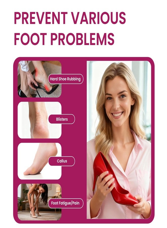 Bukihome Blister Bandages for High Heels Women - Bukihome 14 PCS Hydrocolloid Pads Prevent Rubbing Shocks Protect Foot Heels - Wedding Essentials Gifts for Bridesmaid Daily Travel Essentials Emergency Kits - Image 2