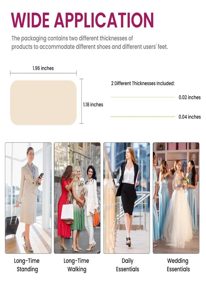 Bukihome Blister Bandages for High Heels Women - Bukihome 14 PCS Hydrocolloid Pads Prevent Rubbing Shocks Protect Foot Heels - Wedding Essentials Gifts for Bridesmaid Daily Travel Essentials Emergency Kits - Image 5