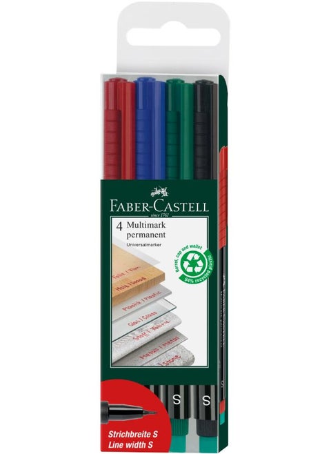 FC Marker Multimark Permanent S Wallet of 4