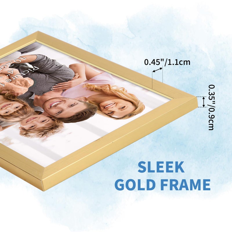 WIFTREY 4x6 Picture Frame Gold  4 x 6 Photo Frames Bulk for Wall Hanging or Tabletop Display  18 Pack - Image 3