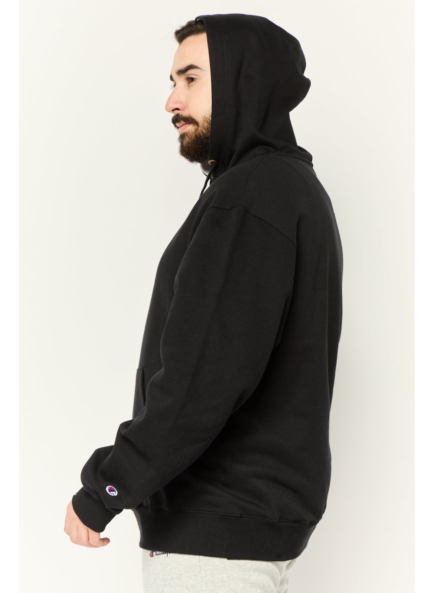 Champion - Men Sportswear Fit Embroidered Logo Long Sleeves Outdoor Hoodie, Black - Image 1