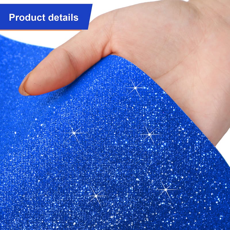 Tatuo Carpet Runner Runway Rug 55 GSM Thickness with Carpet Tape for Prom Wedding Halloween Christmas Outdoor Indoor Hallway Party Rug(2.46 x 30 Feet,Glitter Dark Blue) - Image 5