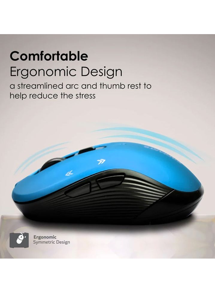 Optical Tracking Ergonomic Mouse, Slider Wireless Mouse 2400 mAh Windows Devices - Image 3