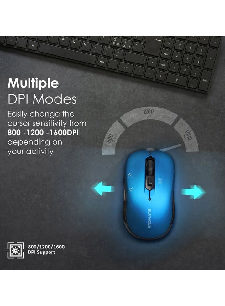 Optical Tracking Ergonomic Mouse, Slider Wireless Mouse 2400 mAh Windows Devices - Image 2
