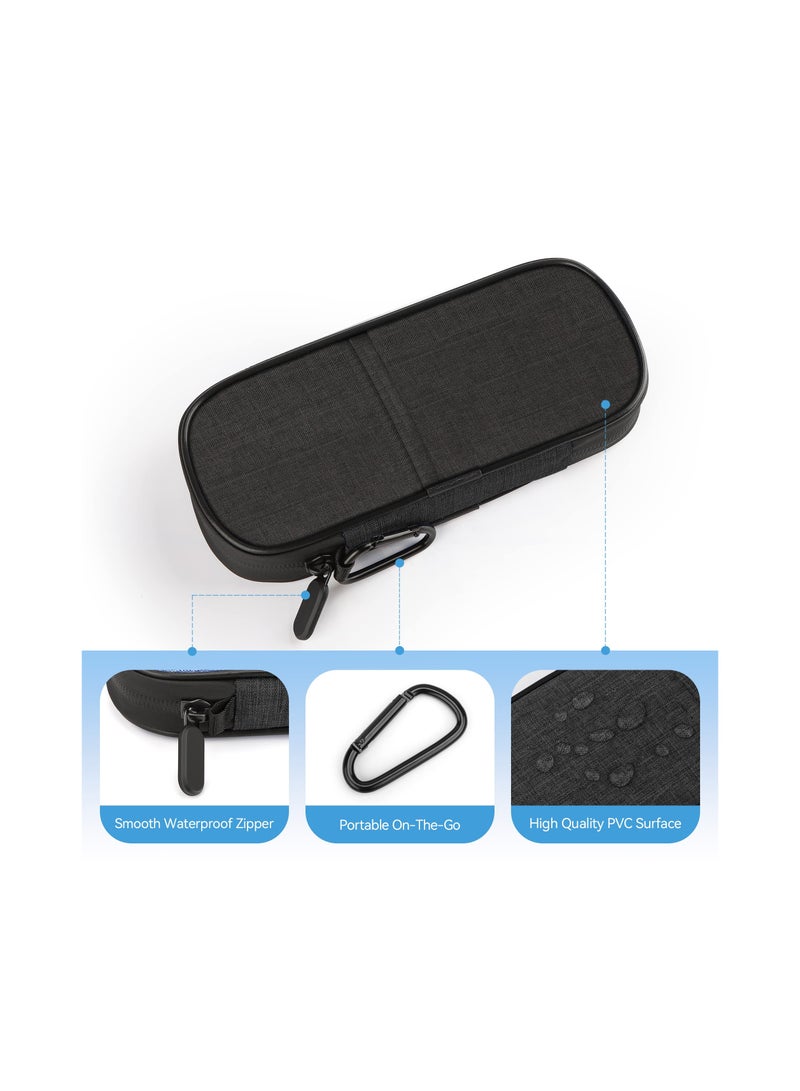 SYOSI حقيبة سفر مبرد الأنسولين، منظم رائع معزول لأدوية مرضى السكري مع عبوتين ثلج قابلتين لإعادة الاستخدام لقلم الأنسولين ومستلزمات مرضى السكري الأخرى، حقيبة سفر لمعظم حقائب السفر المعزولة للأدوية - Image 5