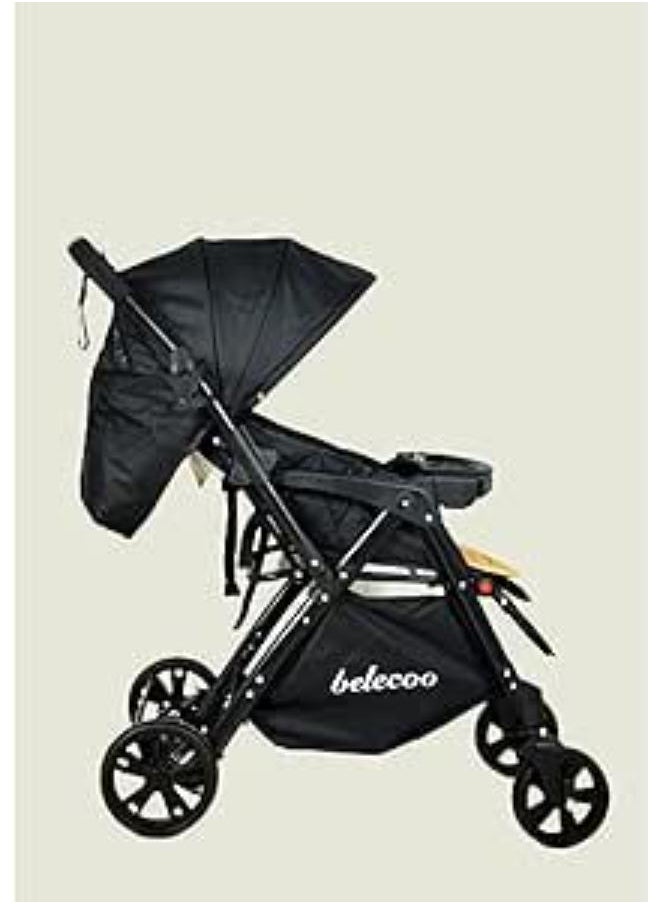 belecoo Beleco Armor Flip Stroller, Black 
