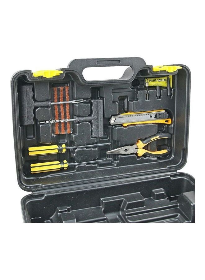 Air Compressor Tyre Double Cylinder Inflator Heavy Duty Pump With Car Emergency Kit - Image 3