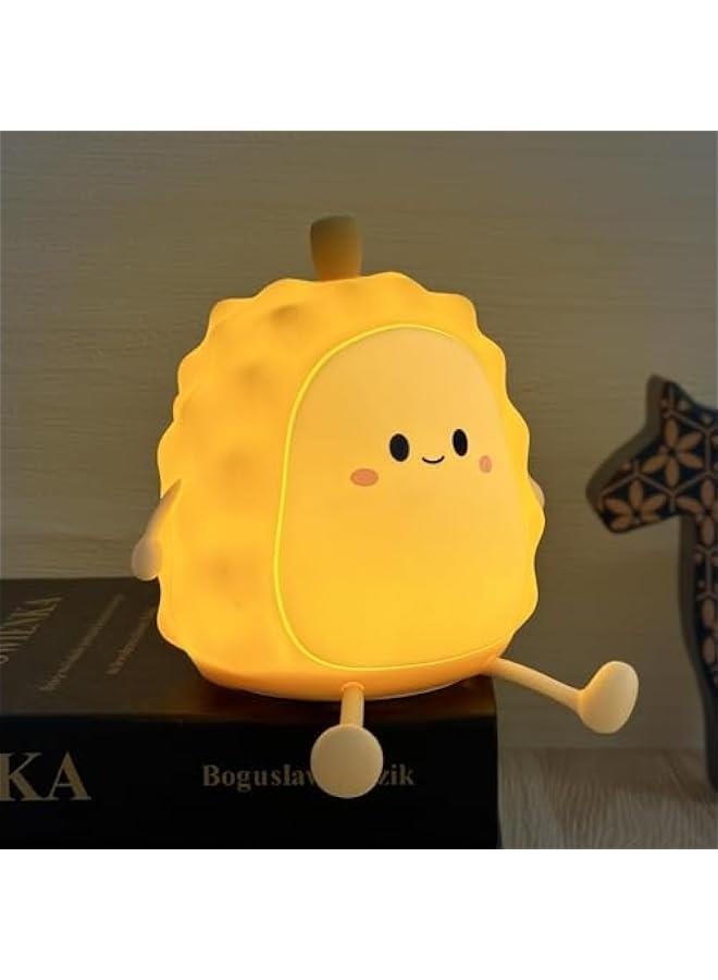 إضاءة ليلية للأطفال، مصباح دوريان سيليكون لطيف لغرفة الرضع والأطفال، مصباح زينة فواكه LED قابلة لإعادة الشحن، إضاءة ليلية جميلة للبنات والأولاد، مصباح محمول هدية عيد ميلاد - Image 1