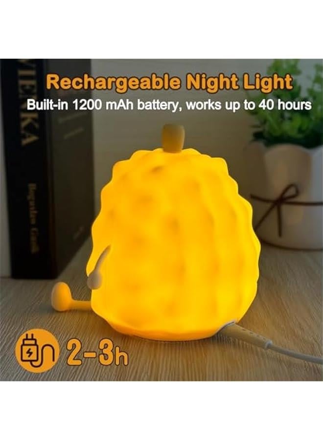 إضاءة ليلية للأطفال، مصباح دوريان سيليكون لطيف لغرفة الرضع والأطفال، مصباح زينة فواكه LED قابلة لإعادة الشحن، إضاءة ليلية جميلة للبنات والأولاد، مصباح محمول هدية عيد ميلاد - Image 5