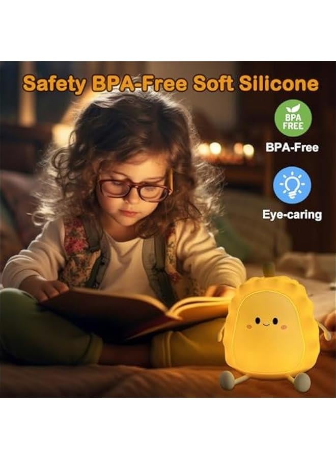 إضاءة ليلية للأطفال، مصباح دوريان سيليكون لطيف لغرفة الرضع والأطفال، مصباح زينة فواكه LED قابلة لإعادة الشحن، إضاءة ليلية جميلة للبنات والأولاد، مصباح محمول هدية عيد ميلاد - Image 4