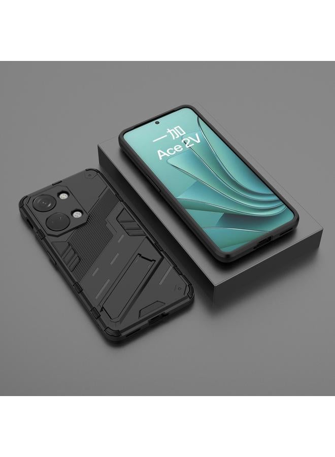 اس-توب جراب لهاتف OnePlus Ace 2V Punk Armor 2 في 1 PC + جراب هاتف TPU مع حامل - Image 2