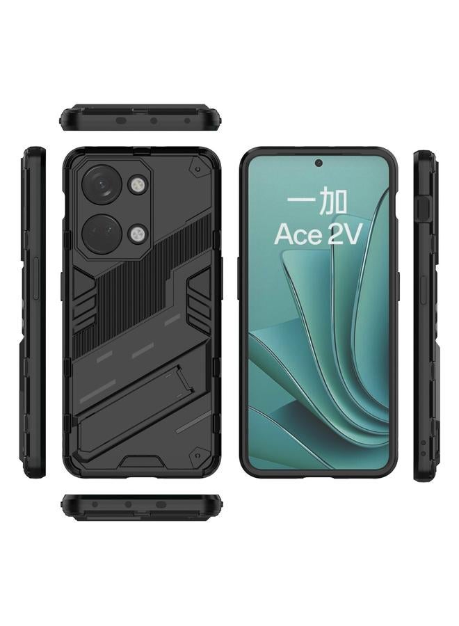 اس-توب جراب لهاتف OnePlus Ace 2V Punk Armor 2 في 1 PC + جراب هاتف TPU مع حامل - Image 3