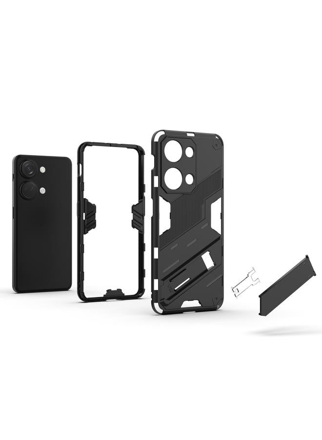 اس-توب جراب لهاتف OnePlus Ace 2V Punk Armor 2 في 1 PC + جراب هاتف TPU مع حامل - Image 5