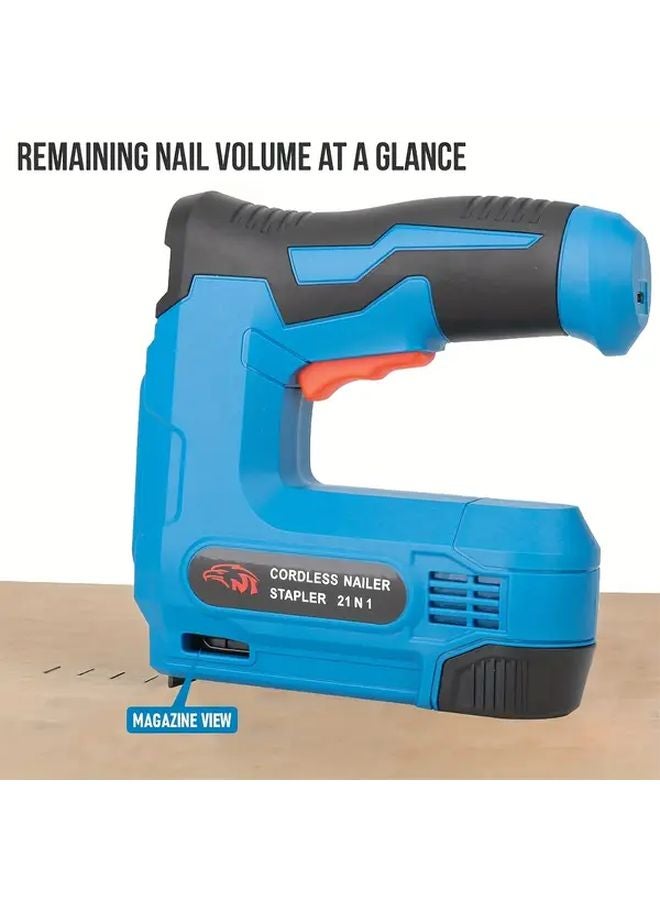 HILDA 2 in 1 Cordless Stapler Gun Carton Pack with 2000 Staples USB Rechargeable for Upholstery Wood Carpet DIY - Image 5