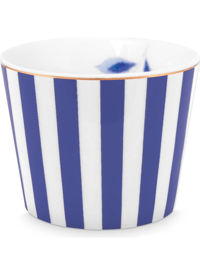 Pip Studio - Royal Stripes Blue Porcelain Egg Cup 5 Cm - Image 1
