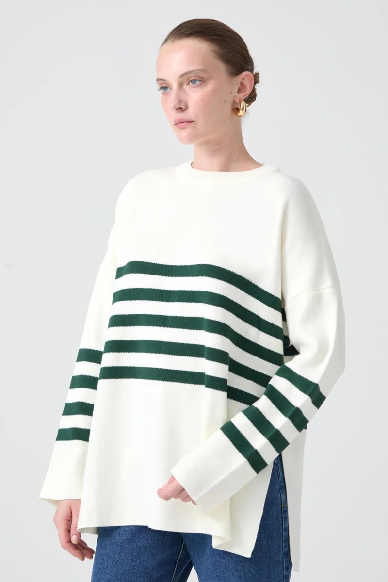 توتشي Striped Knit Tunic