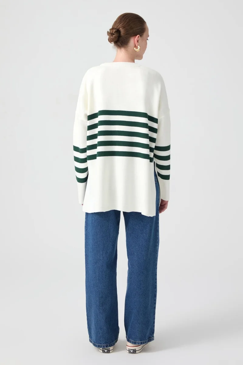 توتشي Striped Knit Tunic