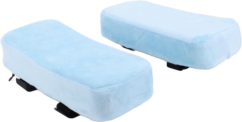 Memory Foam Ergonomic Armrest Pads for Office Chair Pressure Relief Soft Arm Rest Covers for Gaming Chair, 2 Pack (Blue) - Image 1