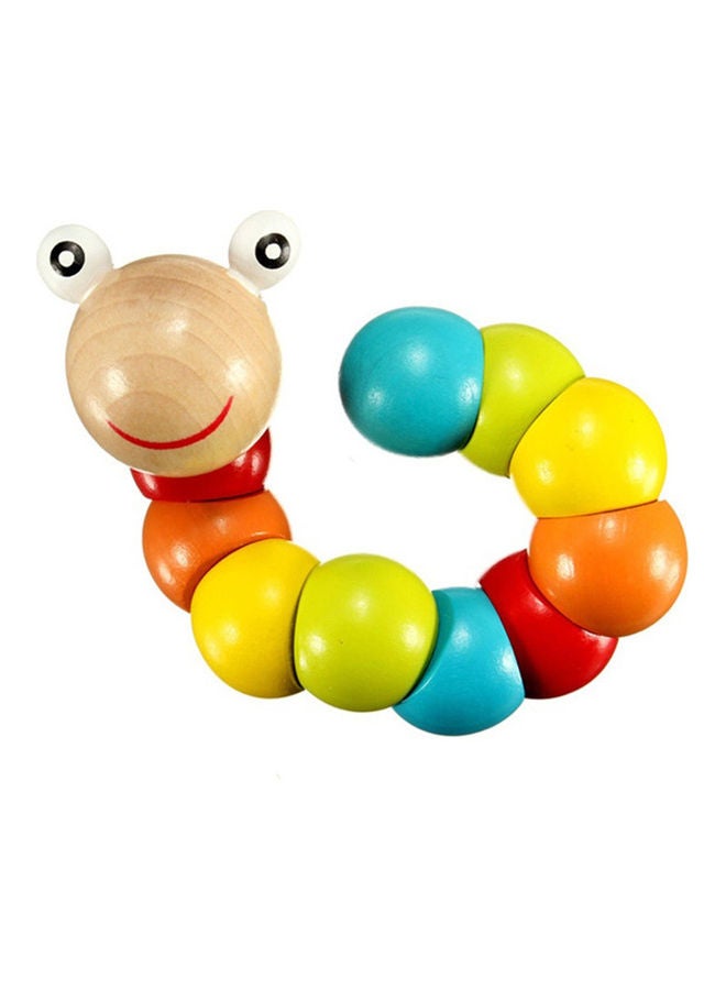 لعبة أحجية خشبية تعليمية بتصميم على شكل دودة - Image 1