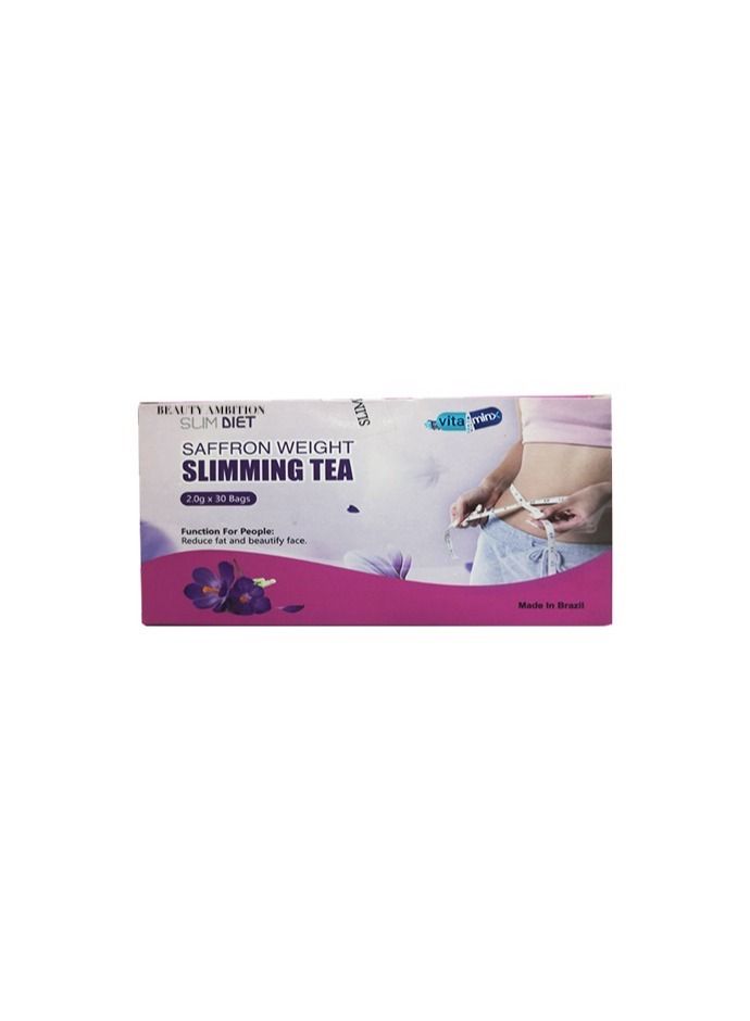 BEAUTY AMBITION Slim Diet Saffron Weight Loss Slimming Tea and Capsules, Dynamic Duo for Accelerated Weight Loss and Powerful Fat Burning with Detox Herbal Tea (30 Tea Bags) and Antioxidant-Rich Capsules (60 Capsules  - Image 2