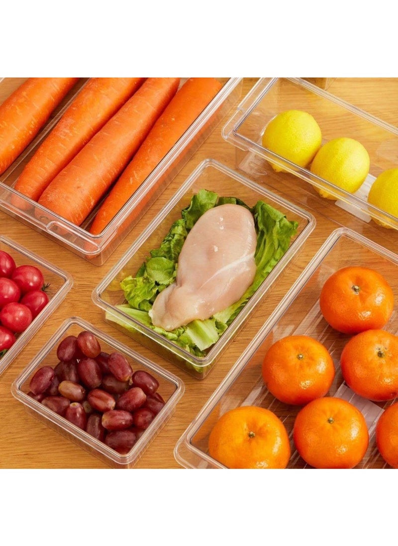 Generic - 2000ml Rectangular Refrigerator Container - Airtight for Preserving Food, Pulses, Vegetables and Fruits - Stylish and Practical Design SU - Image 1