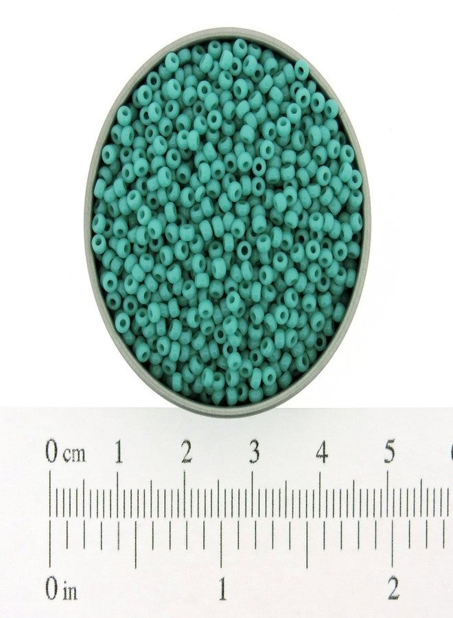 Miyuki Round Seed Bead Size 15/0 8.2g Opaque Turquoise - Image 2