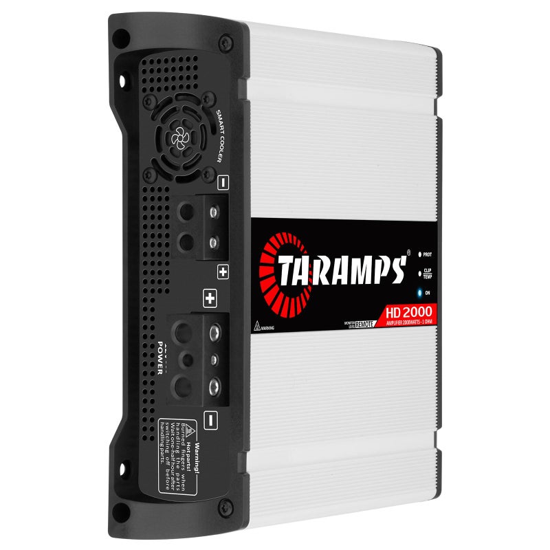 Taramp's Taramps HD 2000 1 Ohm 1 Channel 2000 Watts RMS MAX, Full Range Car Audio, Monoblock, LED Monitor Indicator, Class D Amplifier, Crossover, White 2k amp - Image 2
