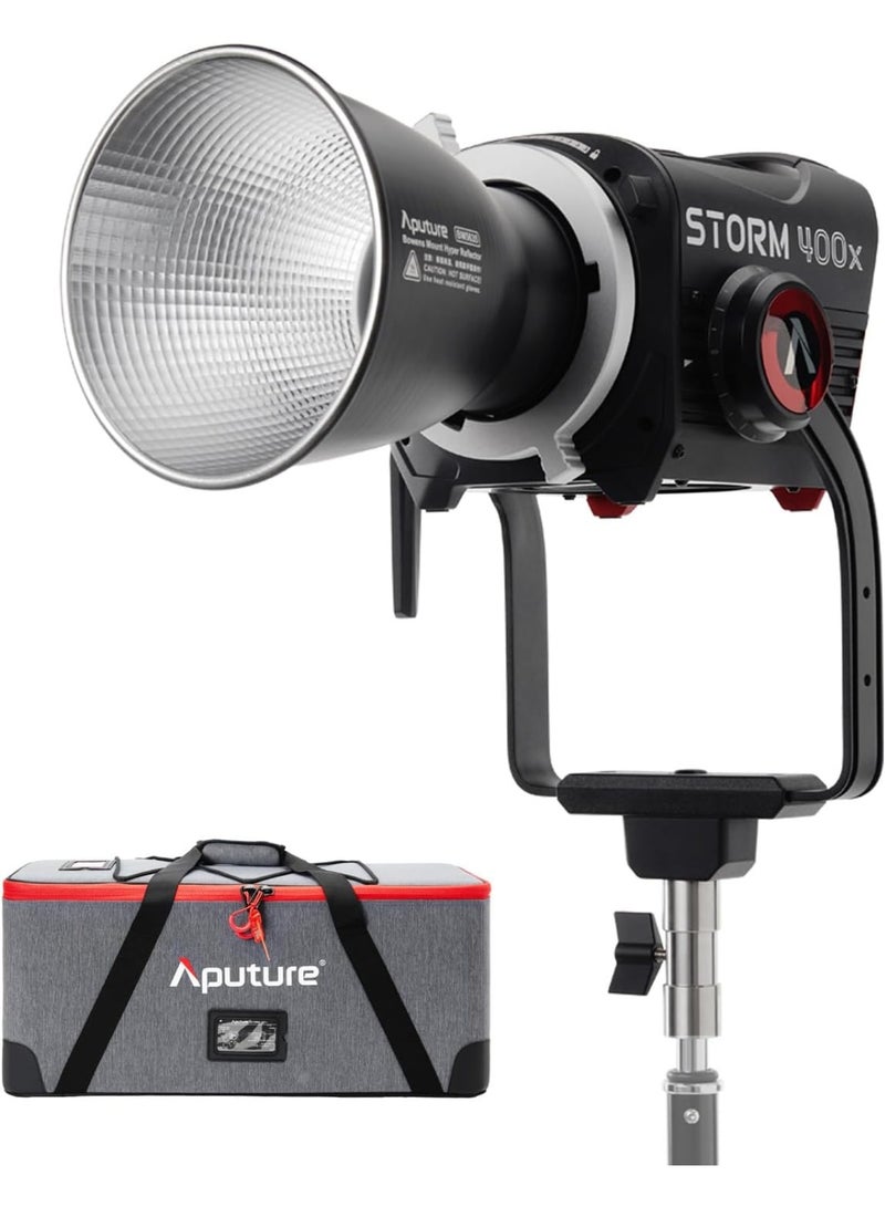 أبتشر إضاءة فيديو LED Aputure Storm 400x بقوة 400 واط، مقاومة للماء IP65، تحكم DMX/CRMX/Sidus Link، قاعدة Bowens للاستوديو، التصوير، الفيديو، البث المباشر - Image 1