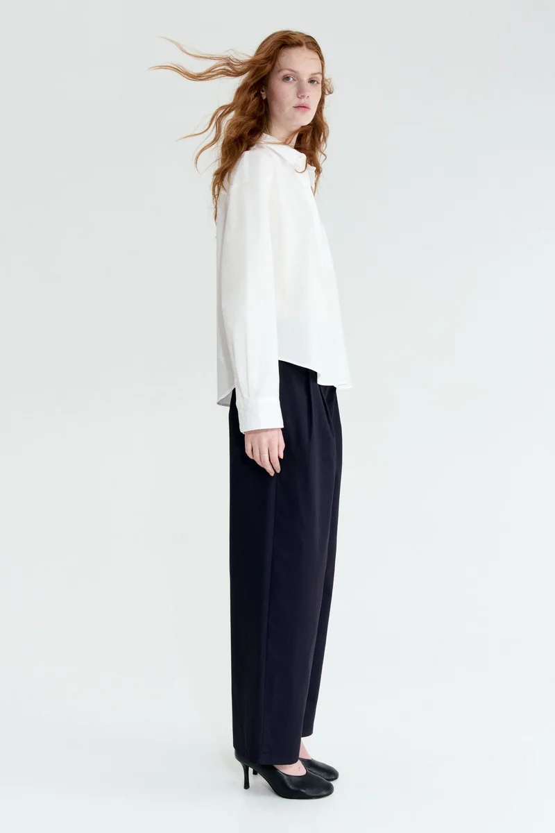 H&M Tailored cotton trousers