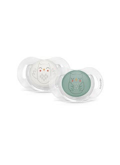 SUAVINEX Bonhomia Sx Pro Physiological Pacifier, Supports Breastfeeding Babies, Pacifiers 06 Months, 2 Pack Baby Pacifier, Baby Accessories, (Mint/Beige)  - Image 1