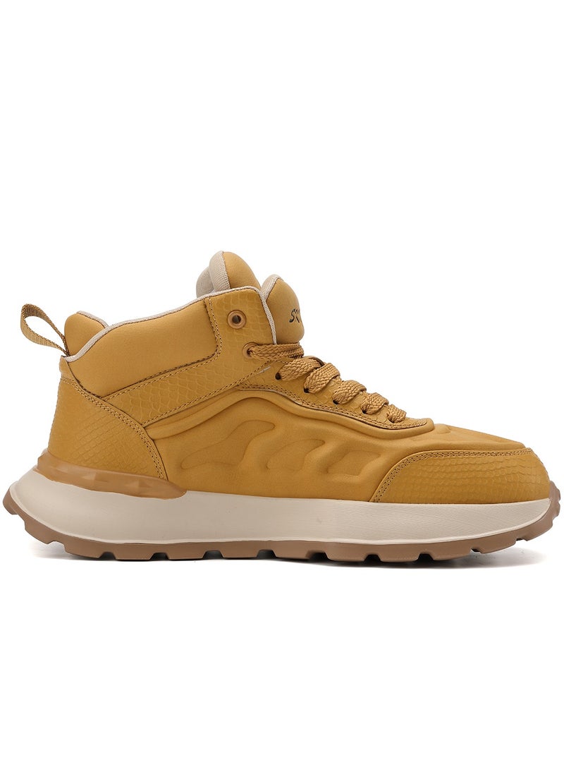 Sky View SKY VIEW Men Fashion Casual Shoes Mid Top Double Tongue Design Hiking Sneakers Non-Slip Trekking Walking Shoes Running Shoes for Men with Arch Support  - Image 2
