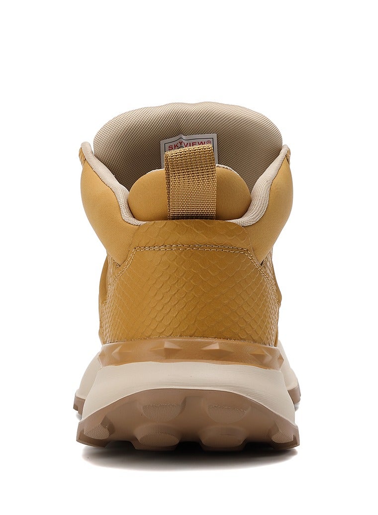 Sky View SKY VIEW Men Fashion Casual Shoes Mid Top Double Tongue Design Hiking Sneakers Non-Slip Trekking Walking Shoes Running Shoes for Men with Arch Support  - Image 4
