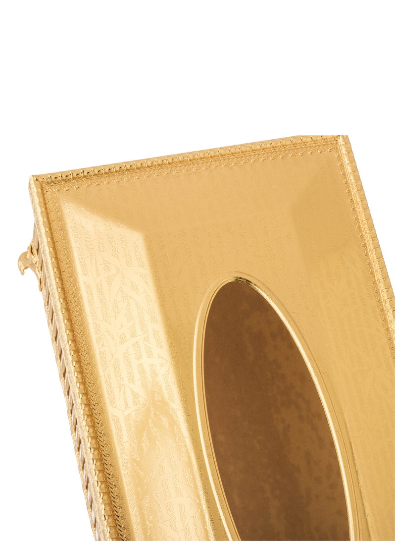 Dania A golden wastebasket and tissue box set for an elegant and modern home  - Image 4