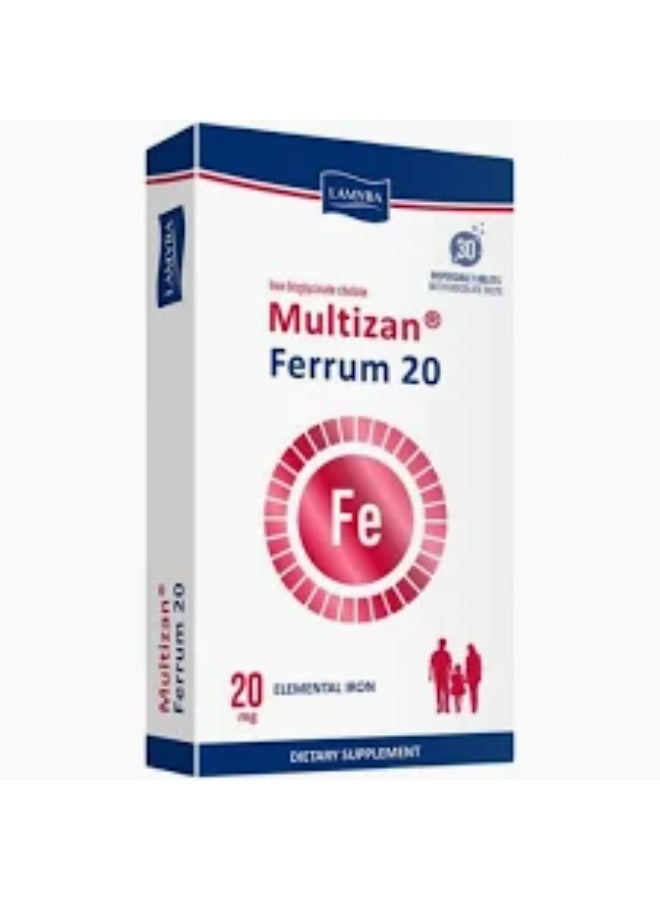 MULTIZAN FERRUM 20MG 30'S