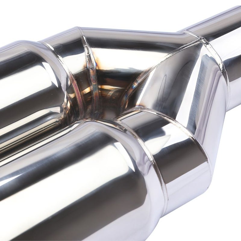 Dual Stainless Steel Exhaust System 63 76mm Y Shape Single Layer Double Outlet For Modification Enhances Exhaust Performance 1pc - Image 5