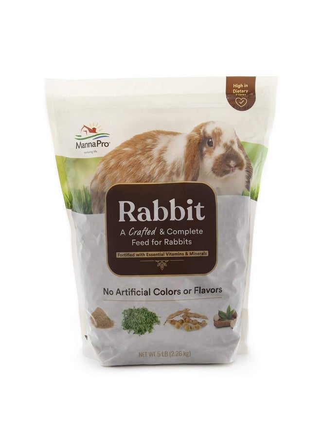 مانا برو علف مانا برو للأرانب - مع الفيتامينات والمعادن - علف كامل للأرانب - بدون ألوان أو نكهات اصطناعية - 5 أرطال - Image 1