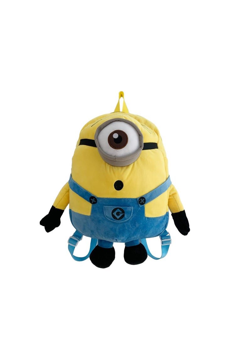 General Minions Children's Plush Backpack Kindergarten Backpack Plush Shoulder Bag Gift For Kids  - Image 1