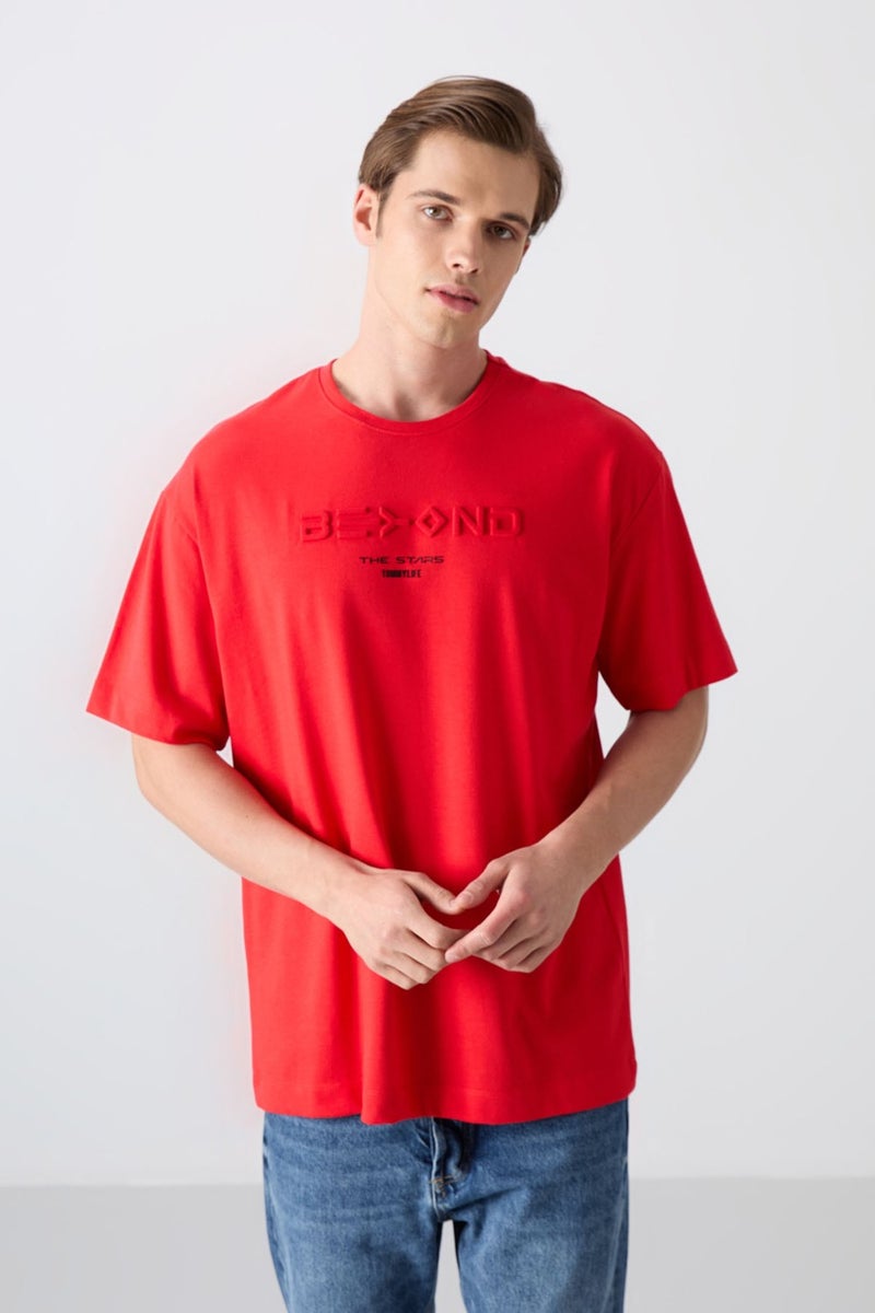 Tommy Life Fiesta Cotton Thick Soft Texture Oversize Fit Printed Men's T-Shirt - 88328  - Image 4