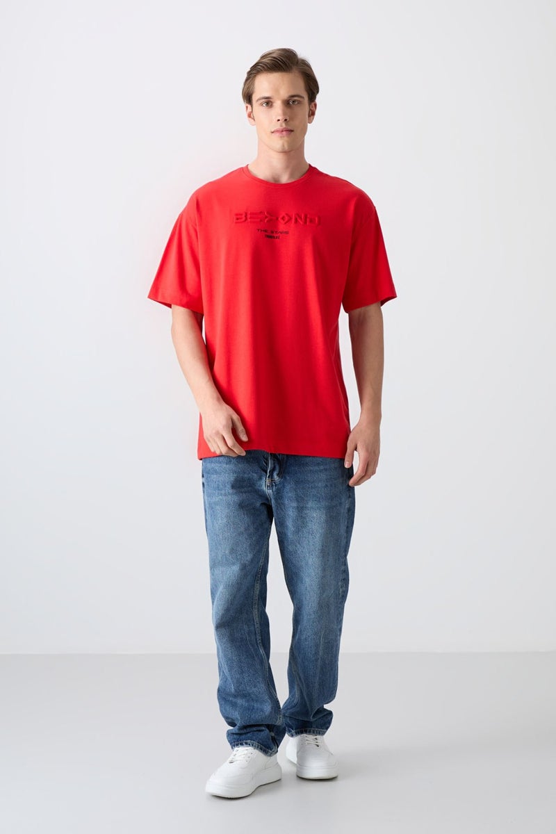 Tommy Life Fiesta Cotton Thick Soft Texture Oversize Fit Printed Men's T-Shirt - 88328  - Image 3