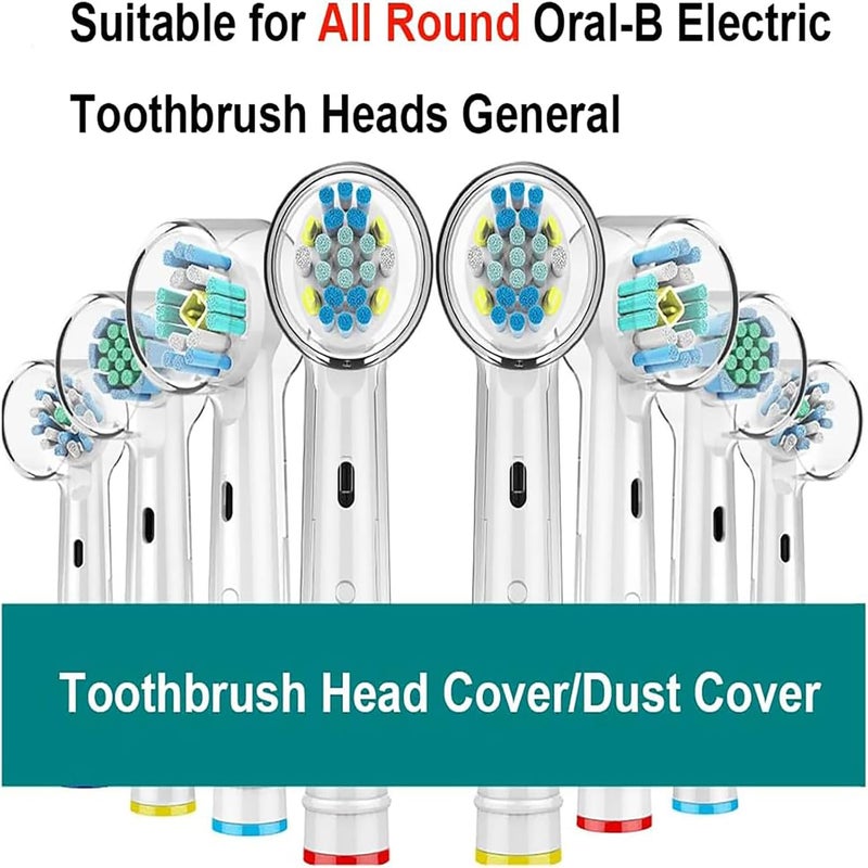 ToolHouse 6-Pack Portable Toothbrush Cover Covers, For Protecting Replacement Electric Brush Heads, Dust-Proof Household Brush Protection Covers Suitable For Travel, Camping, Home, School - Image 2