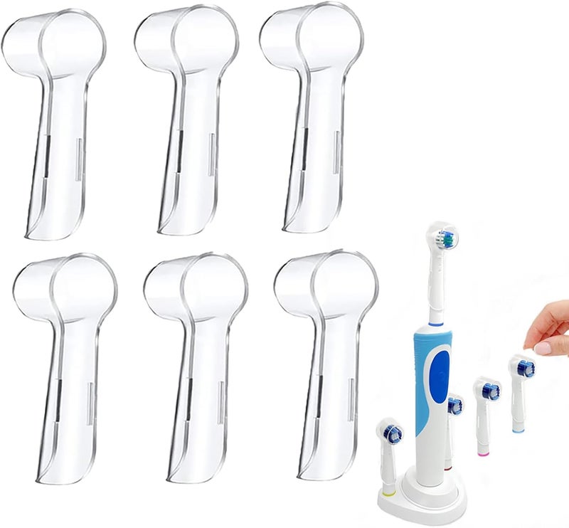 ToolHouse 6-Pack Portable Toothbrush Cover Covers, For Protecting Replacement Electric Brush Heads, Dust-Proof Household Brush Protection Covers Suitable For Travel, Camping, Home, School - Image 1