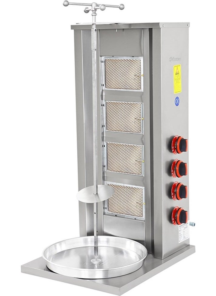 Himaksan Industrial Industrial Type LPG Cylinder 4 Radiant Doner Kebab Grill 