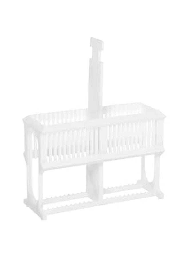 Reusable Plastic Microscope Slide Storage Rack 24 Slots with Staining Tray - Image 1