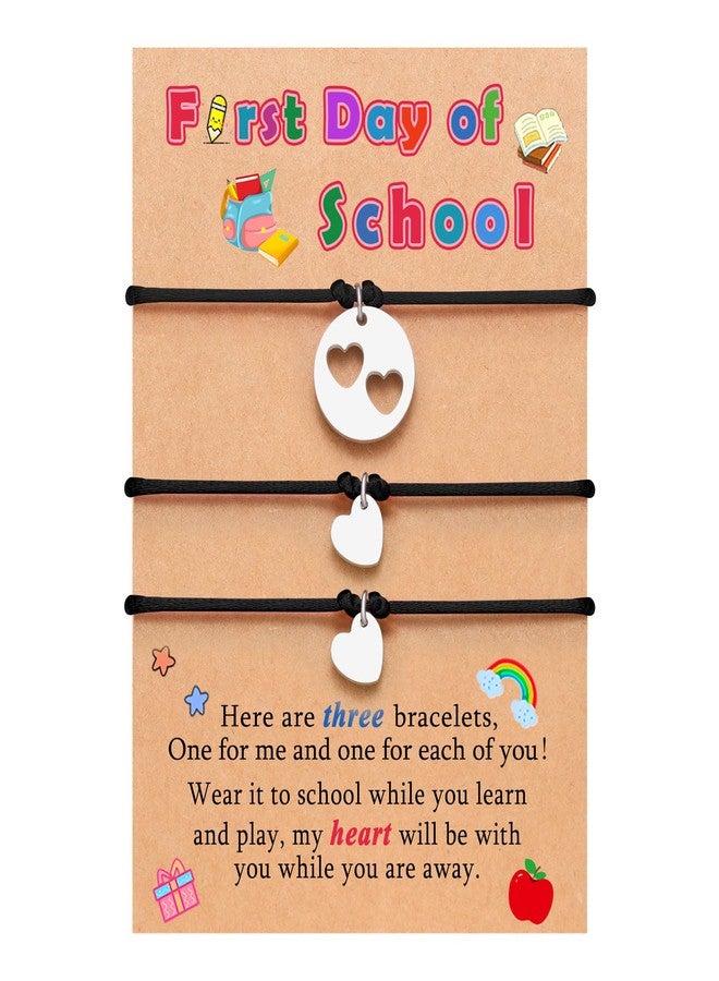 Sincere Back to School Gifts Stuff Bracelet Mommy and Me, First Day of Kindergarten Preschool 1st 2nd Grade School Bracelet Gift Mom Mother Daughter - Image 1