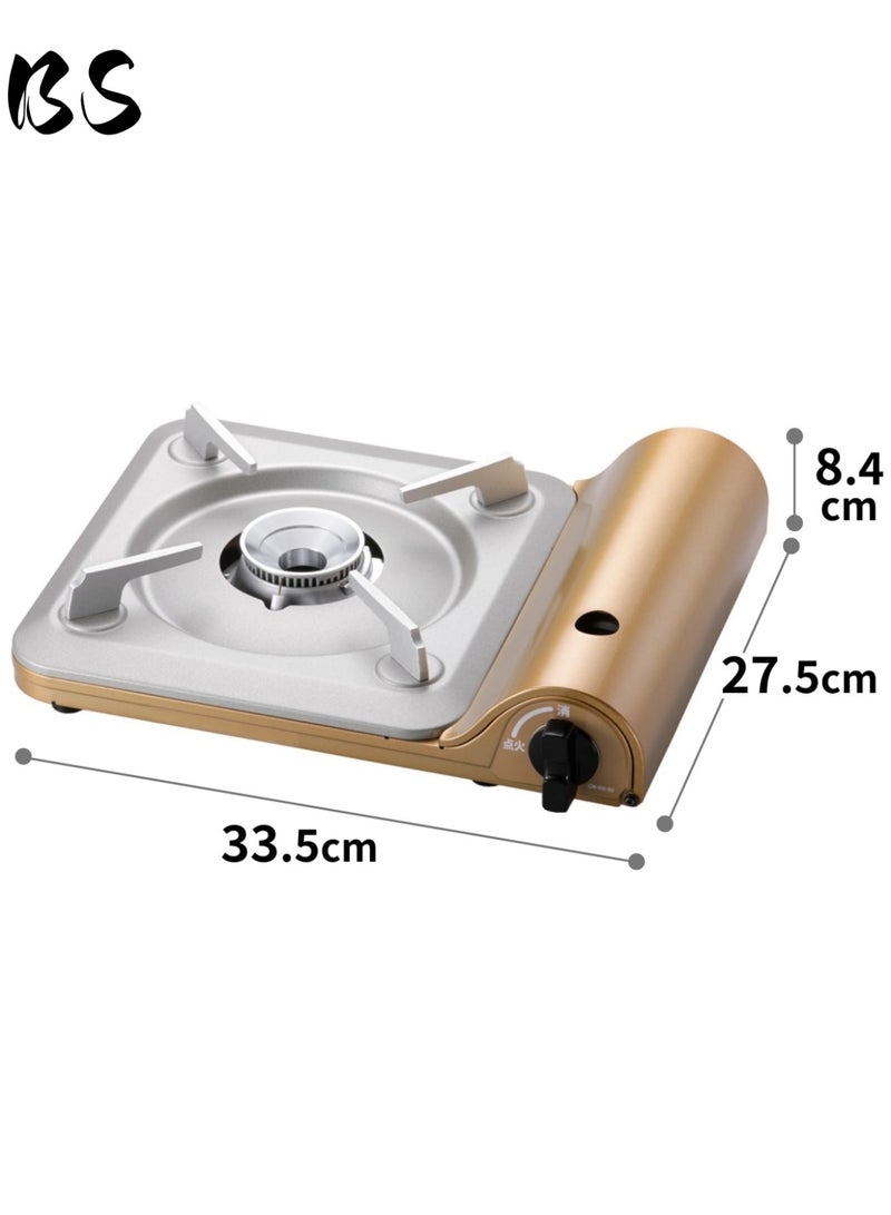 بي إس موقد تخييم خارجي محمول فائق النحافة بقوة ٣٣٠٠ واط | موقد تخييم مقاوم للرياح | إشعال كهربائي ضغطي | تصميم خفيف الوزن ٧٤ مم | مناسب للشواء والمشي لمسافات طويلة والنزهات والاستخدام المنزلي - Image 3