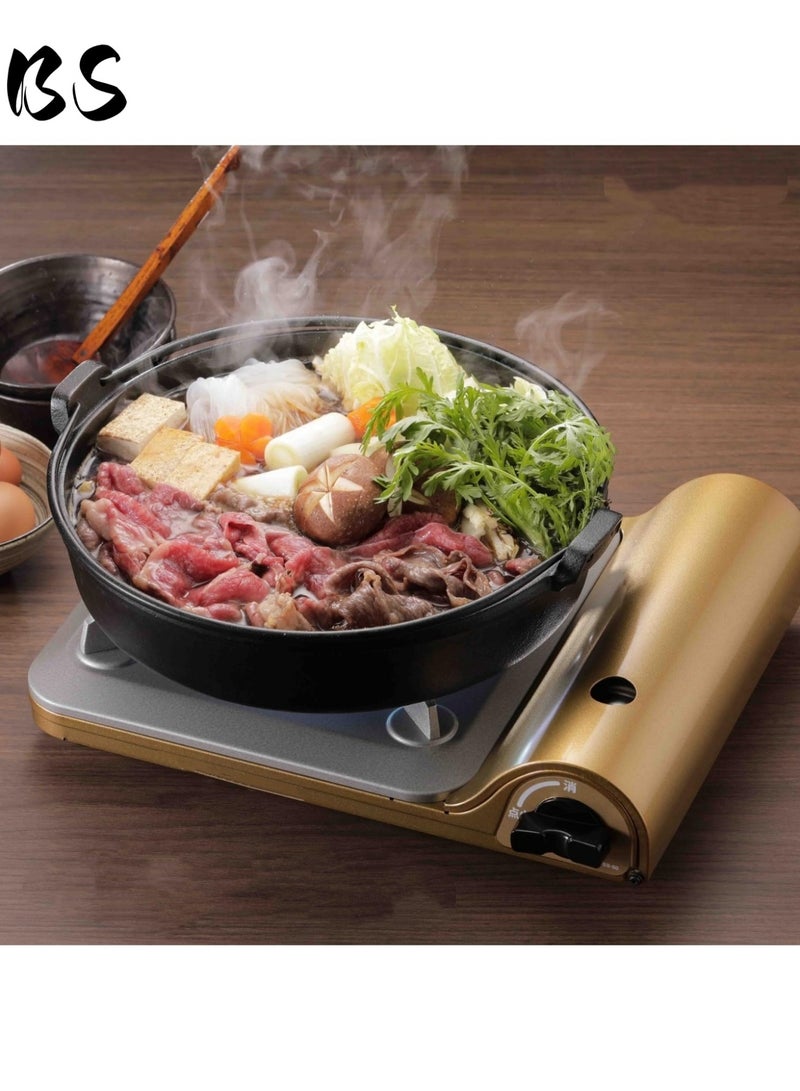 بي إس موقد تخييم خارجي محمول فائق النحافة بقوة ٣٣٠٠ واط | موقد تخييم مقاوم للرياح | إشعال كهربائي ضغطي | تصميم خفيف الوزن ٧٤ مم | مناسب للشواء والمشي لمسافات طويلة والنزهات والاستخدام المنزلي - Image 2