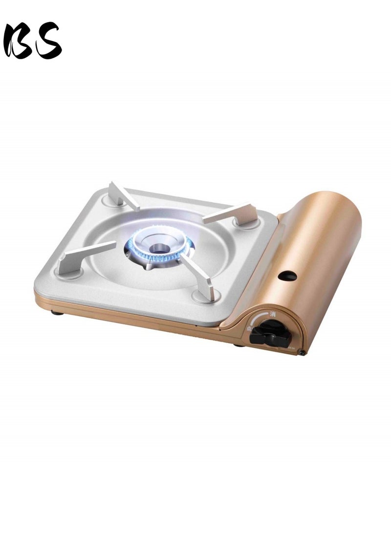 بي إس موقد تخييم خارجي محمول فائق النحافة بقوة ٣٣٠٠ واط | موقد تخييم مقاوم للرياح | إشعال كهربائي ضغطي | تصميم خفيف الوزن ٧٤ مم | مناسب للشواء والمشي لمسافات طويلة والنزهات والاستخدام المنزلي - Image 1